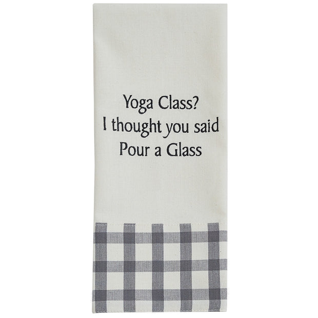 Yoga Class Dishtowel