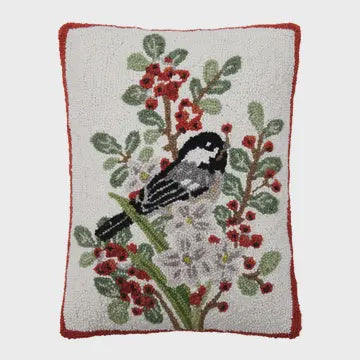 Chickadee Paperwhites Hook Pillow