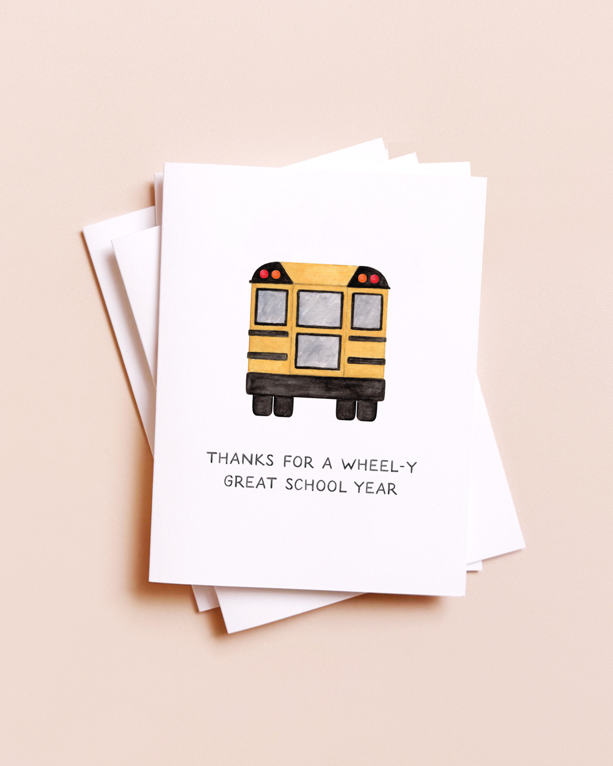 Really Great Year — School Bus Teacher Thank You Card