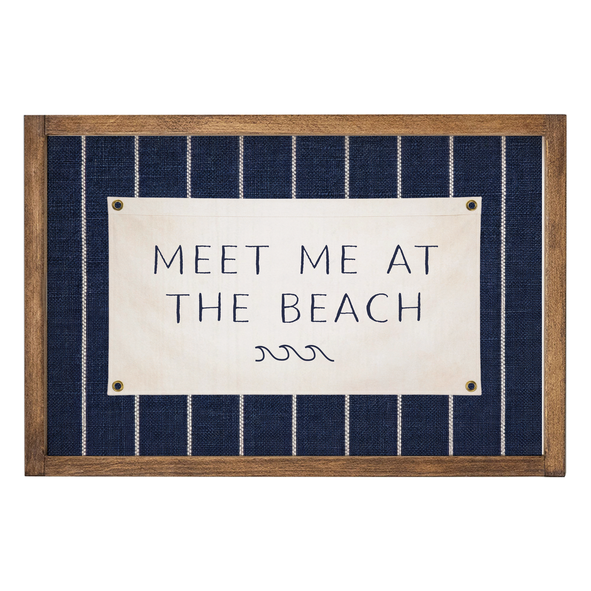 Meet Me At The Beach Wall Art | Coastal Wooden Sign