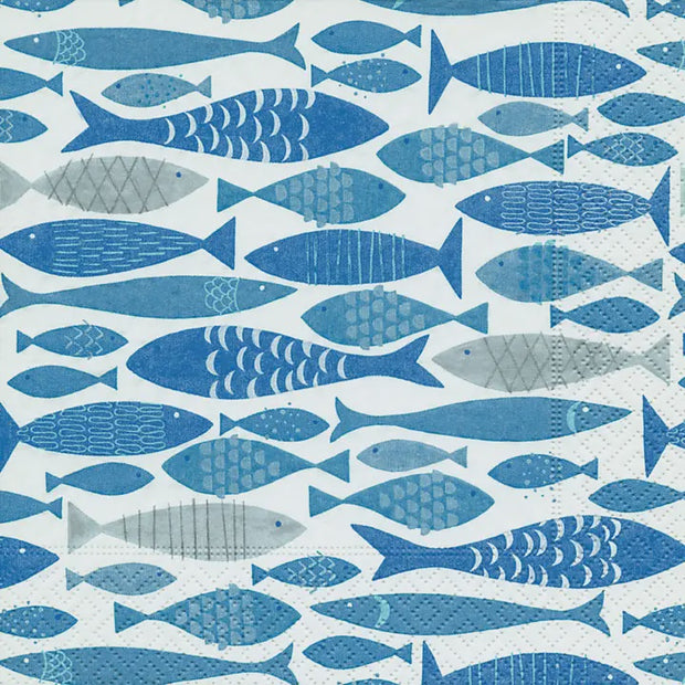 School of Fish cocktail napkin