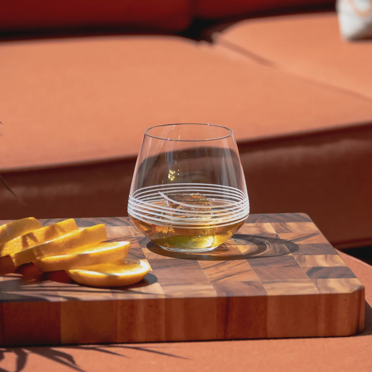 Mid-Century Modern Double Old Fashioned Glass