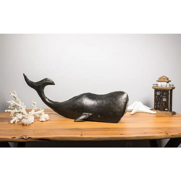 Extra Large Whale Decor-Black