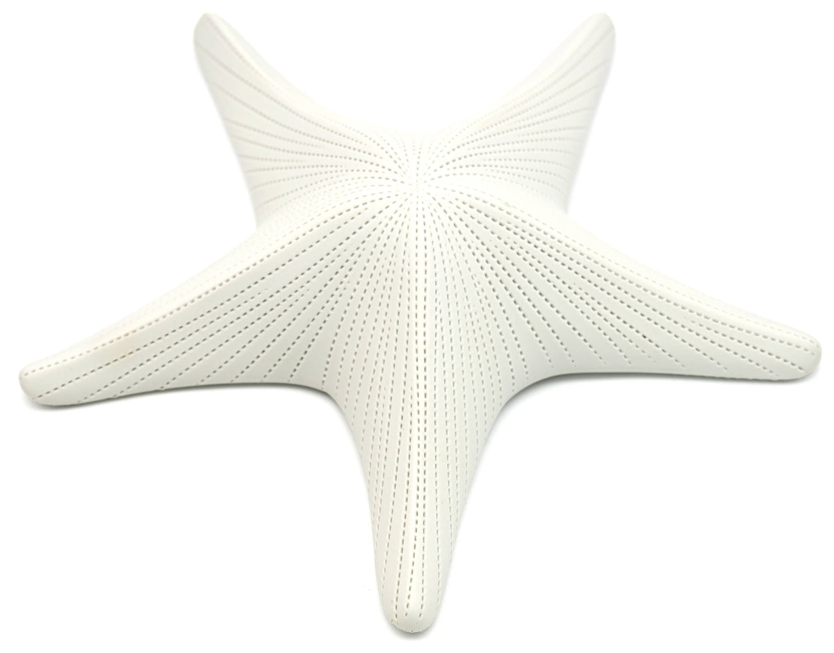 D543WH13-STARFISH-Porcelain Ceramic Sculpture Ornament