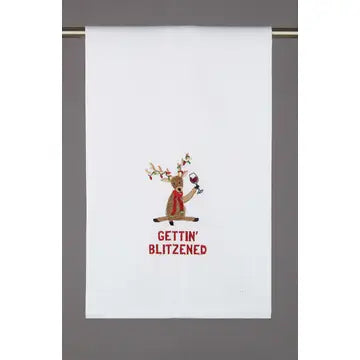 Gettin Blitzened Kitchen Towel