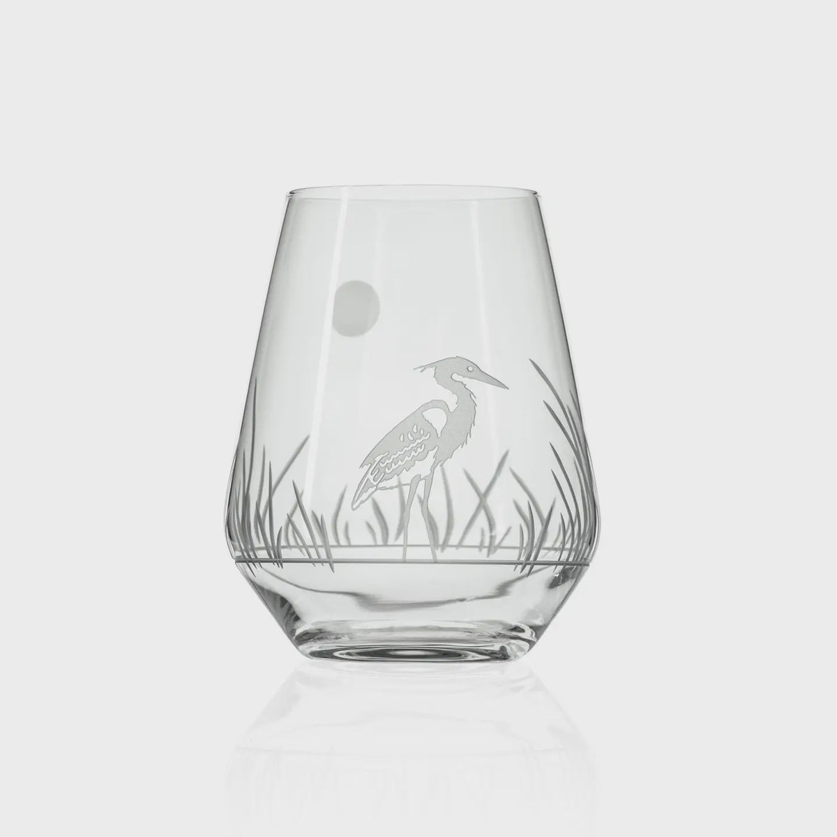 Heron Stemless Wine Tumbler Glass