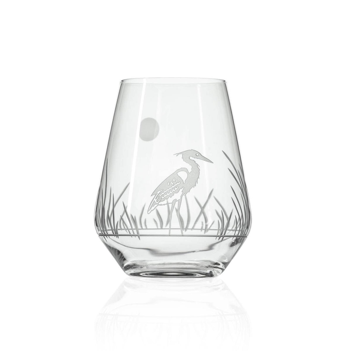 Heron Stemless Wine Tumbler Glass 18oz