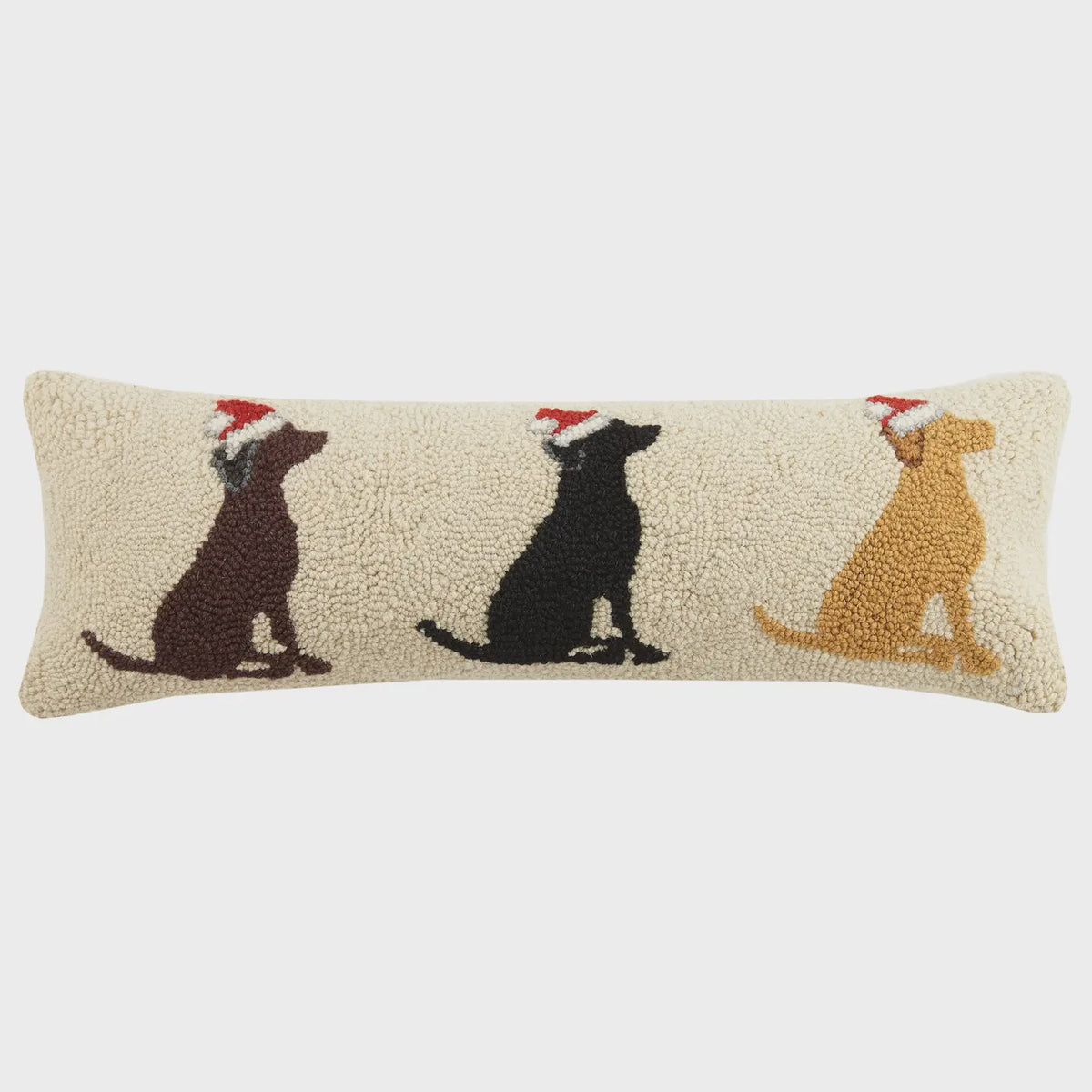 Labrador Dogs Santa Hat Hook Pillow