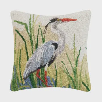 Great Blue Herons Hook Pillow Sally Eckman Roberts