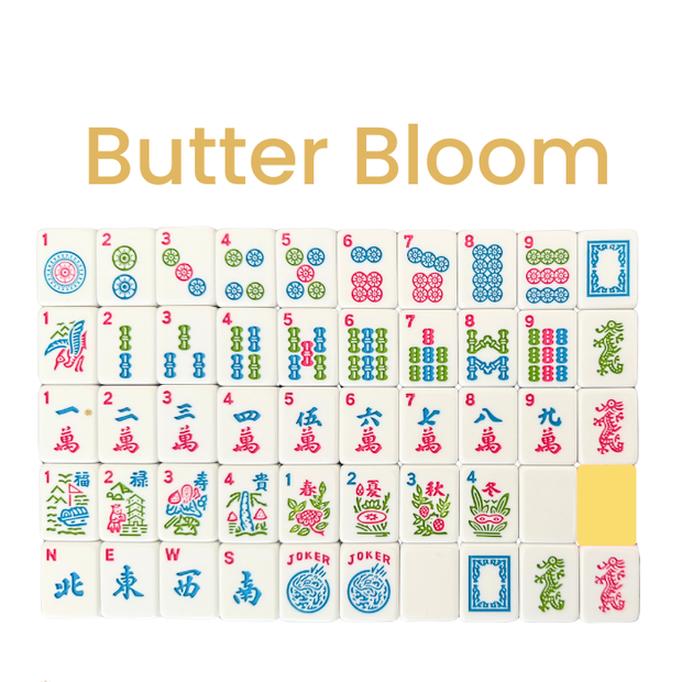 American Mahjong Tile Set Butter Bloom