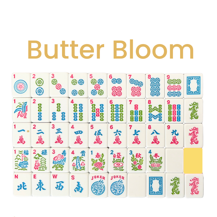 American Mahjong Tile Set Butter Bloom