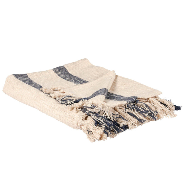 Blue Stripe Throw