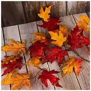 Red, Orange & Yellow Maple Leaf Garland