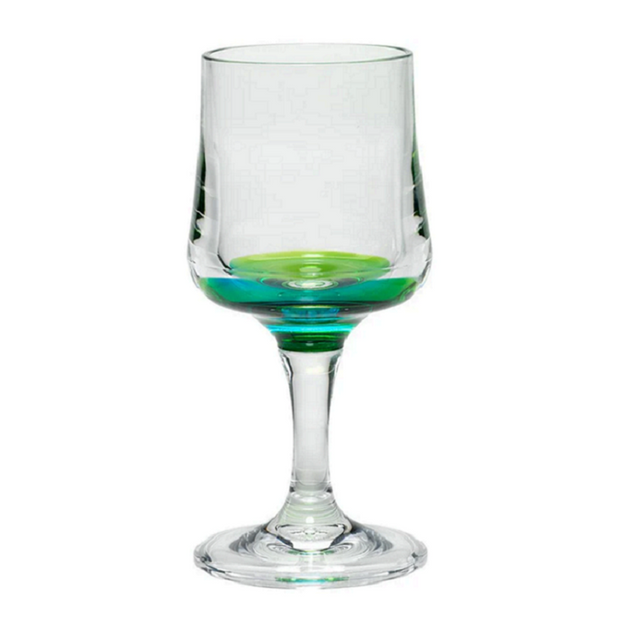 Reflections Peacock Wine Glass