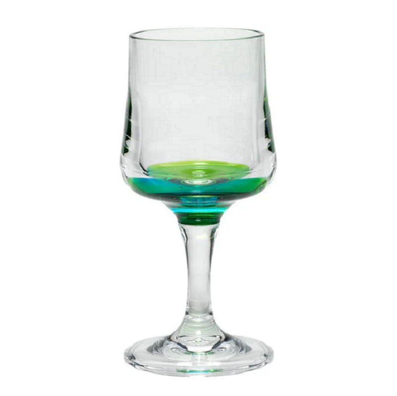 Reflections Peacock Wine Glass