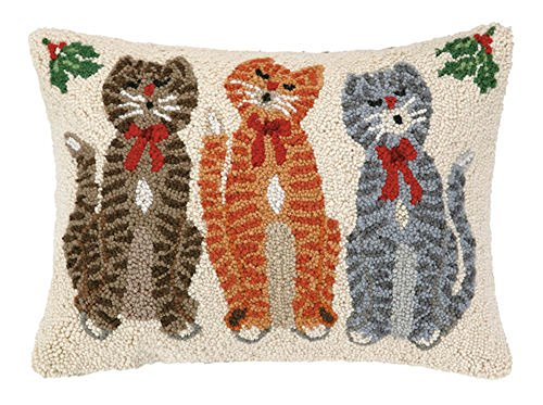 Caroling Cat Trio Hook Pillow