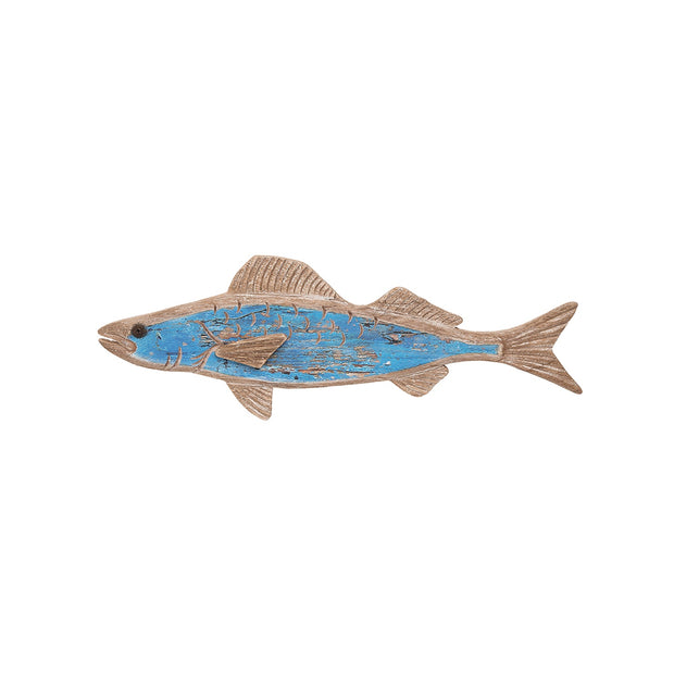 Blue Weathered Fish Plaque