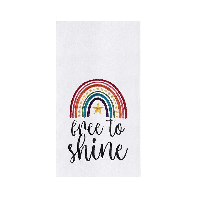 Free To Shine Rainbow Towel