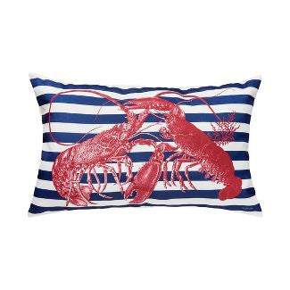 Lobster Stripe Pillow