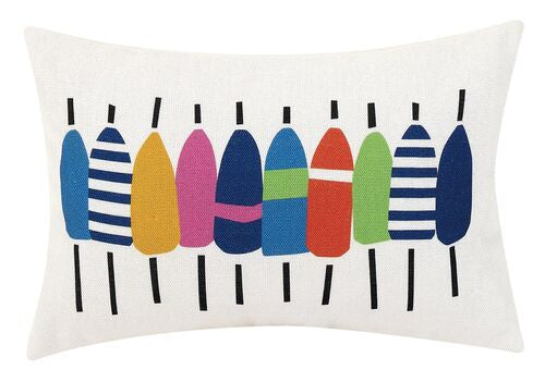 Rectangle Multicolored Buoy Pillow