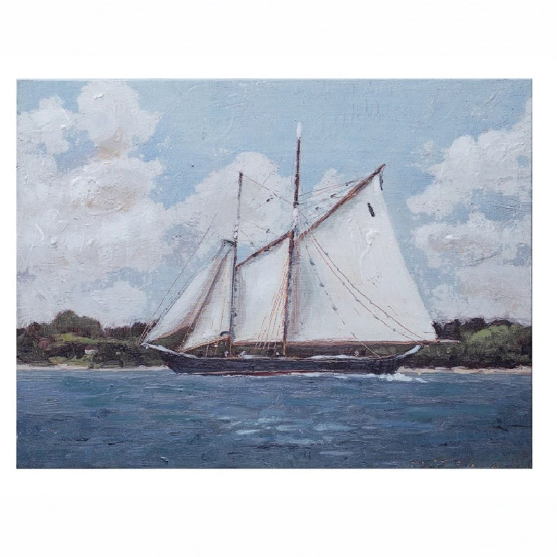Sailboat Scene On Canvas
