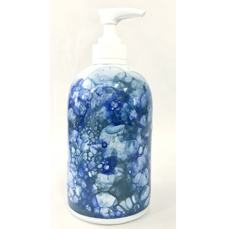 Handmade Ceramic Soap Dispenser Pump - Amber Blue - Blanket Creek – Blanket  Creek Pottery