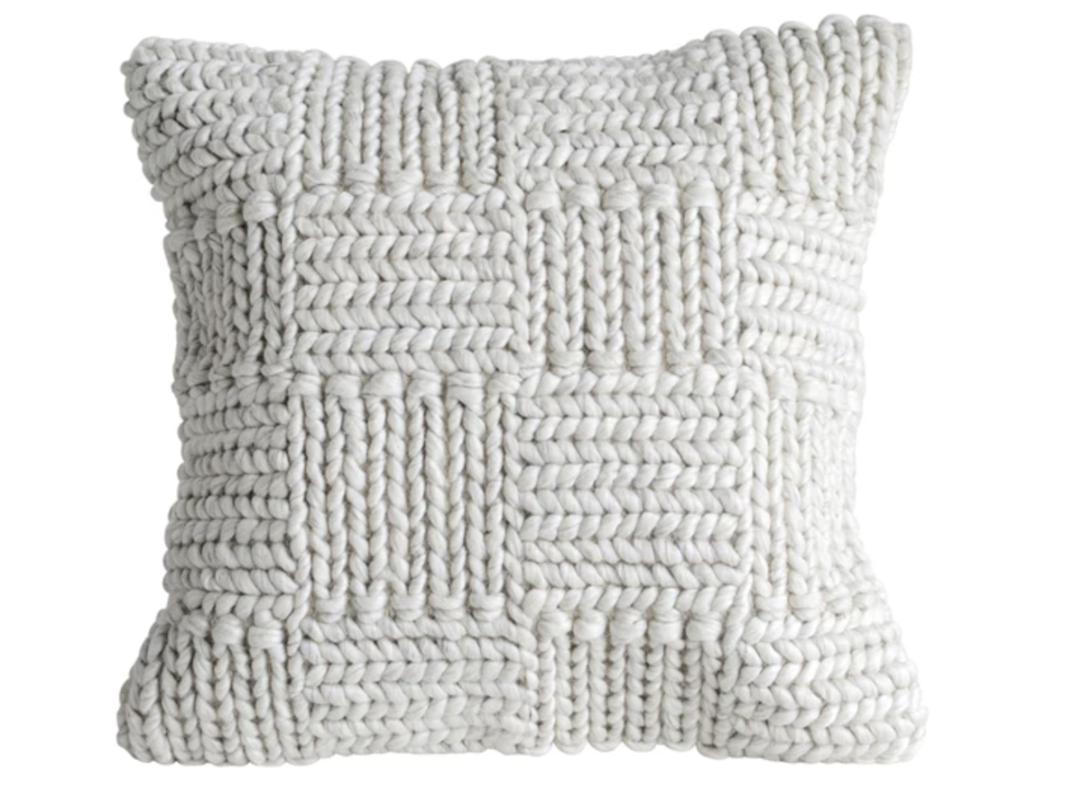 Cream Wool Pillow