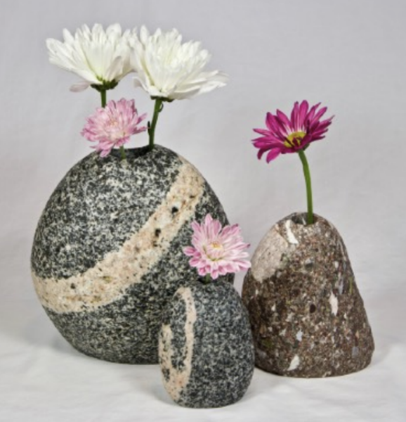 Stone Vase with 1/2" opening