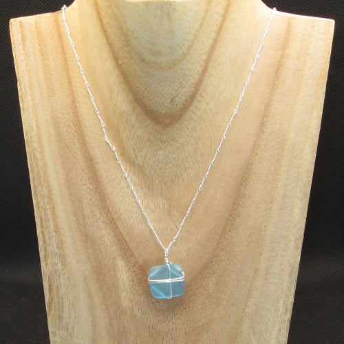 Sea Glass Wrap Necklace