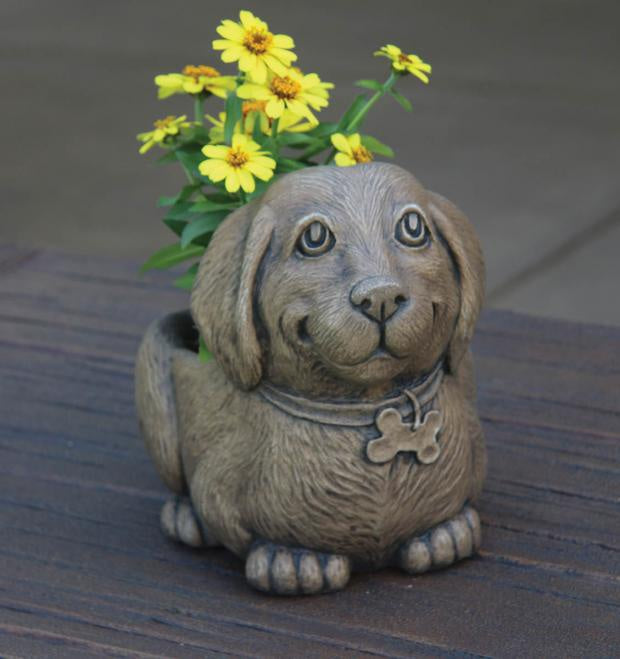 Waffles The Puppy Planter