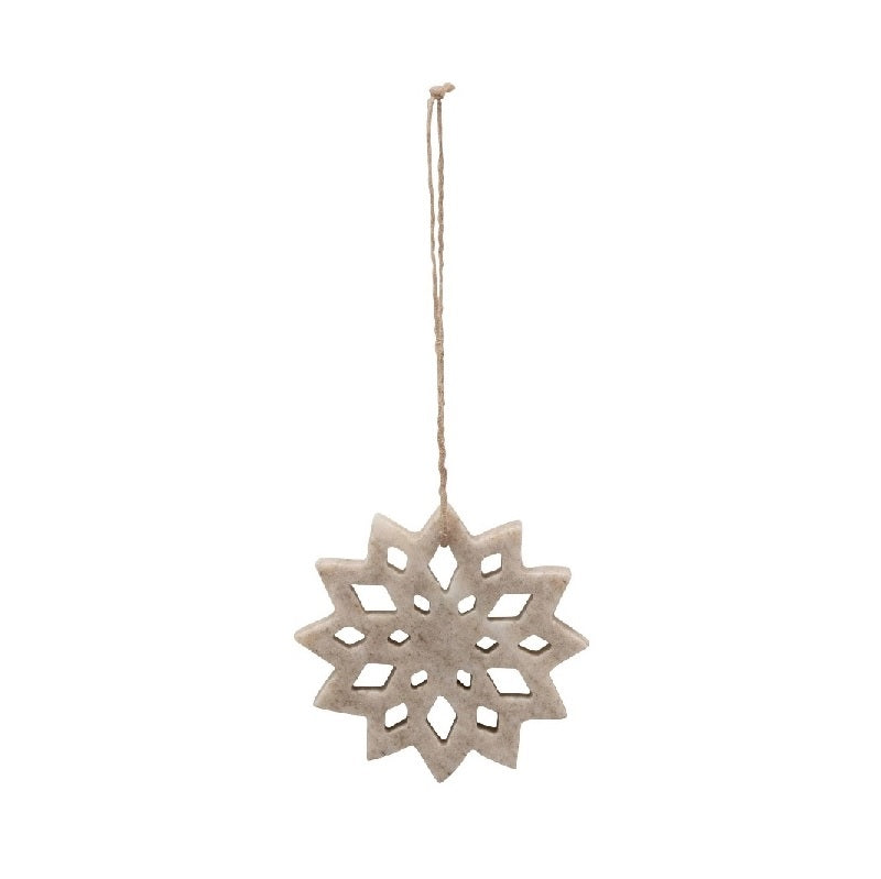 Stone Snowflake Ornament