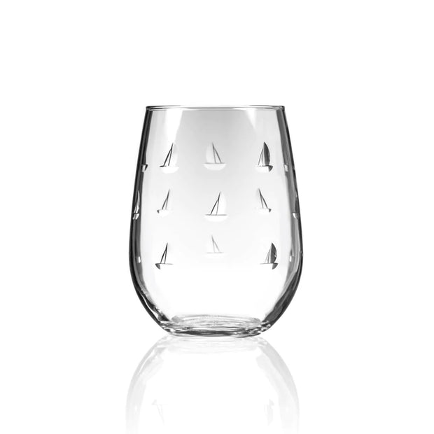 Sailing Stemless Wine Glass